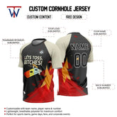 Lets Toss Fire Custom Cornhole Jersey